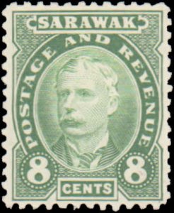 Sarawak #28-31, Complete Set(4), 1895, Mint No Gum