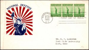 Scott 899 1 Cent Defense Cal-Craft FDC Typed Address Planty 899-52