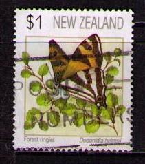 NEW ZEALAND Sc# 1075 USED FVF Perf 14.5 Butterfly Ringlet