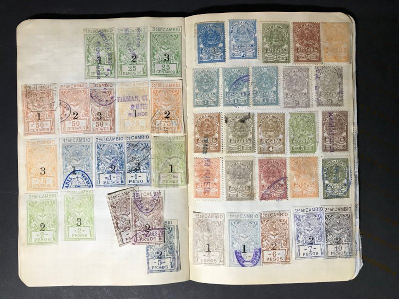 Argentina Revenue Stamps Mint/Used 1891-1932 (1600 Stamps)