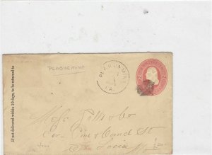 u.s plaque mine early   stamps cover Ref 9765