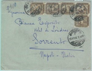 86433 - EGYPT - POSTAL HISTORY -    COVER to ITALY 1909