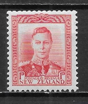 New Zealand 227 1d King George VI single MLH