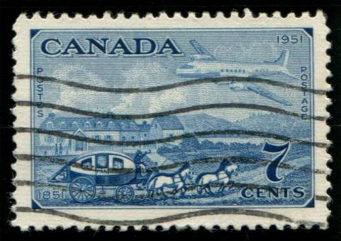313 Canada 7c North Amer Post, used