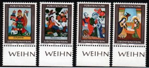 Liechtenstein # 560 - 563 MNH