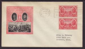 US 786 Army Ioor Typed FDC