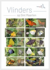 Sint Maarten Stamps 2019 - Butterflies - full sheet.