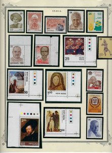 INDIA ALMOST COMPLETE 1947-1991 MOUNTED ON SCOTT SPECIALTY PAGES- 90% NH. 