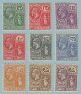 BRITISH VIRGIN ISLANDS 53 - 56 AND 58 - 62  MINT HINGED OG * VERY FINE! - S196