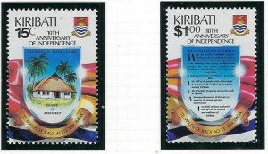 Kiribati 515-16 MNH 1989 Anniv of Independence (ak3940)