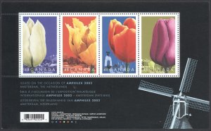 Canada Sc# 1947 MNH Souvenir Sheet 2002 48c Tulips