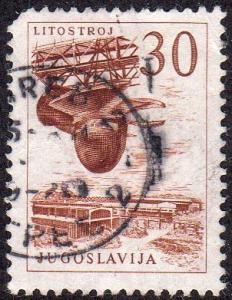 Yugoslavia 635 - Used - 30d Litostroy Turbine Factory (1961)