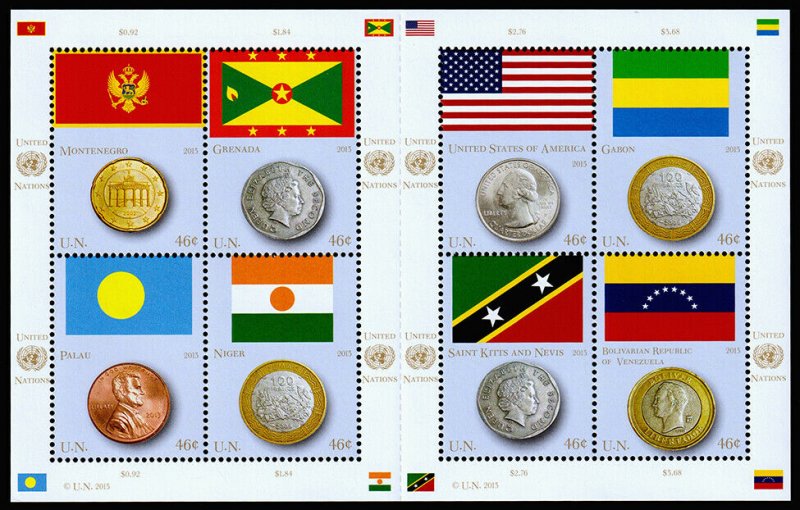 United Nations - New York Scott 1078 (2013) Flags & Coins, Mint NH VF C