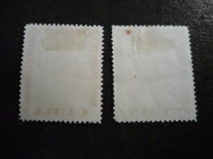 Stamps - Cuba - Scott# 570, C156 - Used Set of 2 Stamps