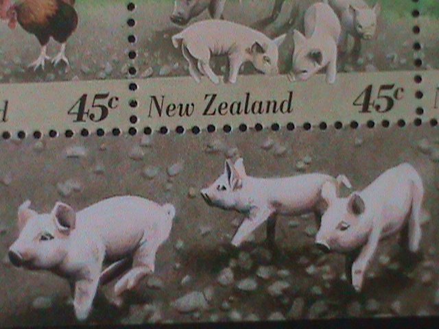 ​NEW ZEALAND- SC#1302b SINGAPORE'95 STAMPS SHOW-LOVELY ANIMALS MNH-S/S VF
