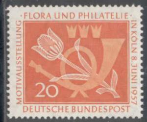 Germany ~ #764 ~ Tulip & Post Horn ~ MNH