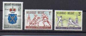 Belgium 588-590 MNH
