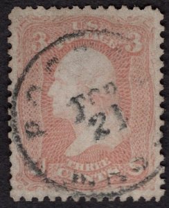 US #65 Extra Fine/Superb. Used.