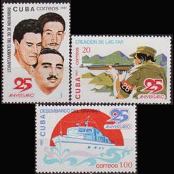 CUBA 1981 - Scott# 2454-6 Events Set of 3 NH