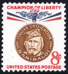 SC#1169 8¢ Champion of Liberty: Giuseppe Garibaldi (1960) MNH