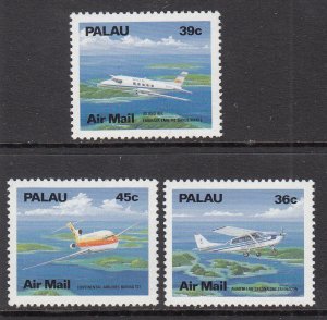 Palau C18-C20 Airplanes MNH VF