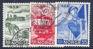 NORWAY 1954 Scott 331-33 Complete used set