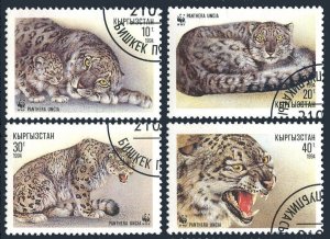 Kyrgyzstan 29-32, CTO. Michel 22-25. WWF 1994. Panthera Uncia.