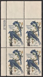 SC#1241 5¢ Columbia Jays Issue Plate Block: UL #27609 (1963) MNH