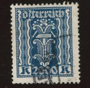 Austria Scott 285 Used stamp from 1922-24 set 