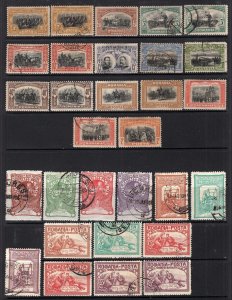 Romania 1906-1913 Mint-Used Selection 58 Stamps CV$190