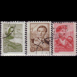 RUSSIA 1959 - Scott# 2286-8 Labors Engr. Set of 3 CTO