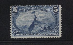US Stamp Scott #288 Mint Hinged SCV $100