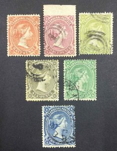 MOMEN: TRANSVAAL SG #133,135-139 1878-80 USED £282 LOT #64015