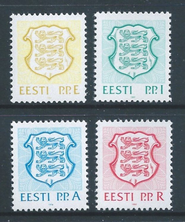 Estonia #211-13,F1 NH Nat'l Coat of Arms