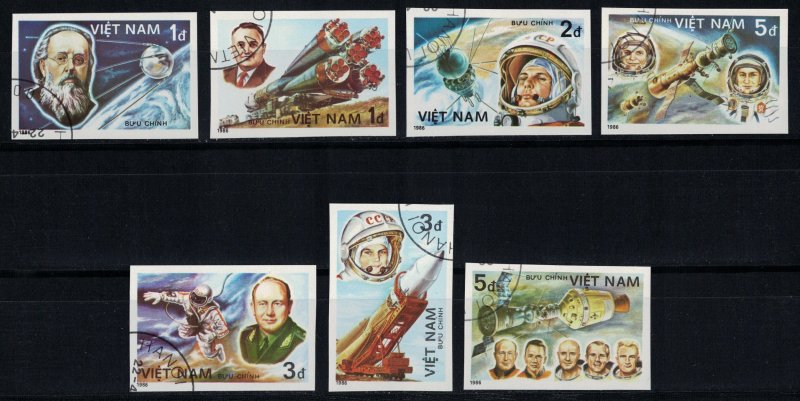 VIETNAM 1986 - Space / complete set