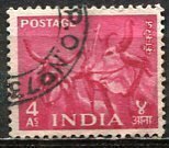 India: 1955; Sc. # 260, Used Single Stamp