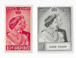 Gold Coast Sc #142-143 Silver Wedding set of 2 OG VF