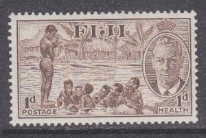 Fiji sc#B1 1951 1p+1p KG6 Scenes MH