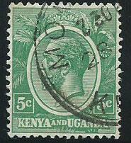 Kenya & Uganda SG 78 Used