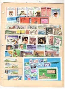 CENTRAL AFRICAN REPUBLIC COLLECTION ON STOCK SHEET MINT/USED