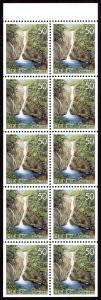 Japan #Z186a  mnh-pane - 1996 Shosenkyo George  nature - (Yamanashi Pref) - pane