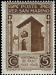 SAN MARINO   #215 MNH WITHOUT OVERPRINT (2)