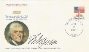 Jefferson birthday cover 4-13-77 #!