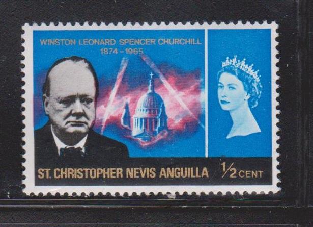 ST CHRISTOPHER NEVIS & ANGUILLA Scott # 167 MNH Winston Churchill