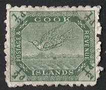 COOK ISLANDS 1902 1/2d Sc 30 Unused NG, SG 28, Unlisted Reverse Watermark