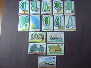 TUVALU # 23-37--MINT NEVER/HINGED--QEII-- COMPLETE SET--1976