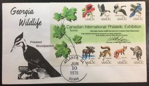 US #1757 FDC Georgia Wildlife -Canadian Intl Philatelic Exhib 1978 (Atlanta, GA)