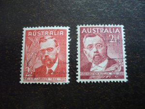 Stamps - Australia - Scott# 213-214 - Used Set of 2 Stamps