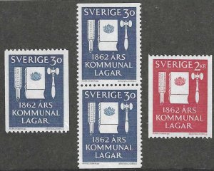 Sweden  Scott  610-612  MNH  Complete