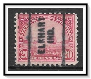 US Precancel #698 Elkhart IN Used